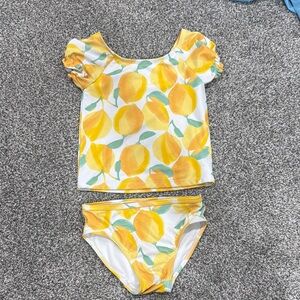 Carters Lemon Swim Two Piece 3T